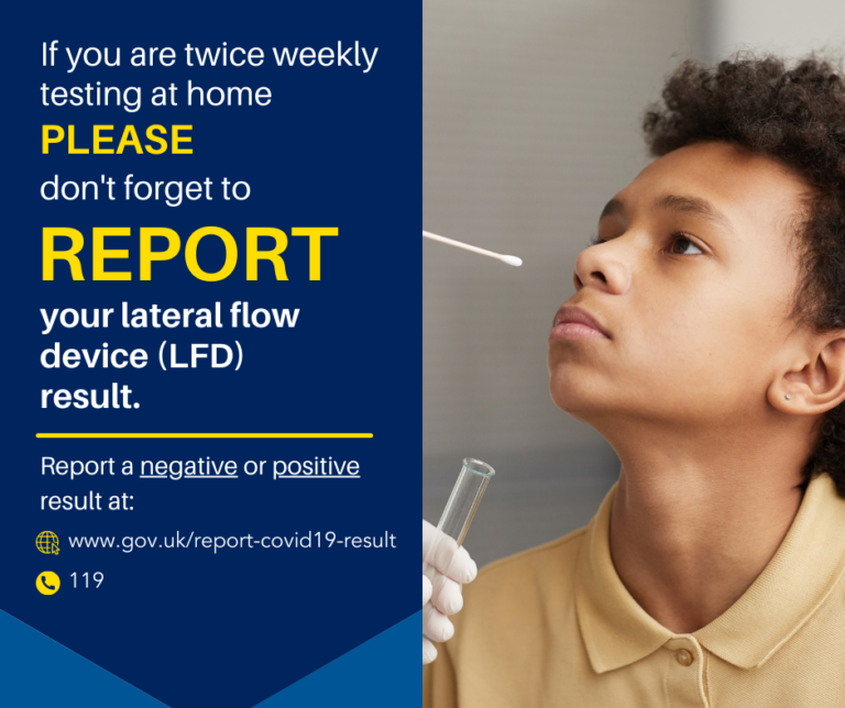 Covid19 Testing Reminder Queen Elizabeth High School