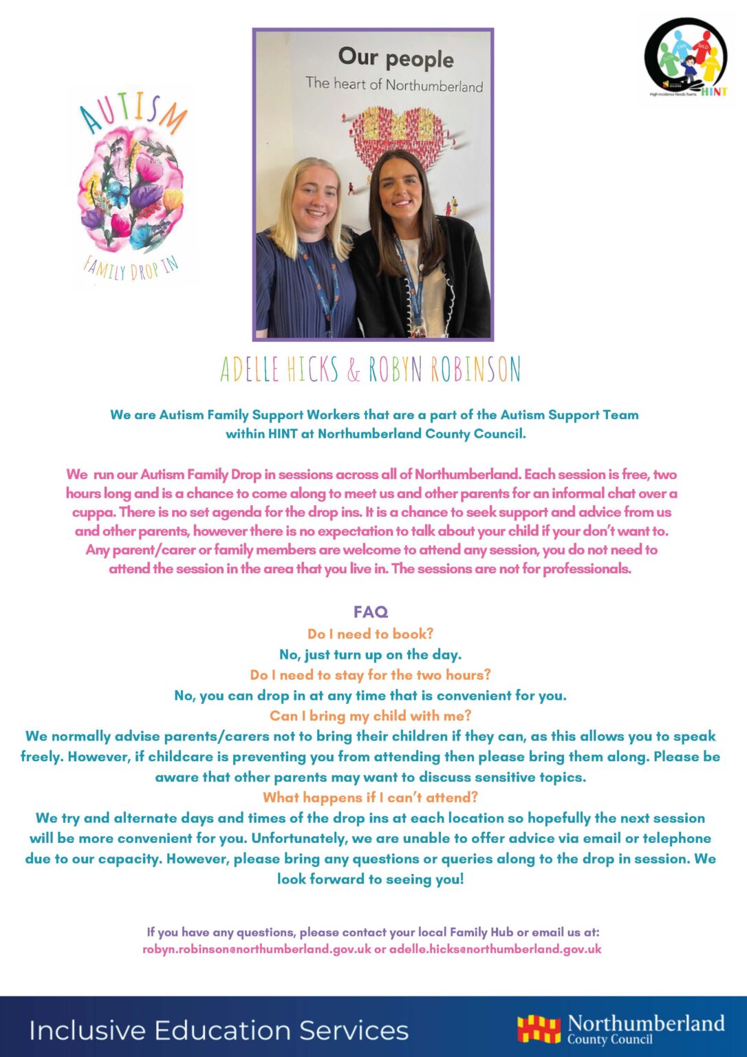 Autism Family Drop-Ins – Queen Elizabeth High School