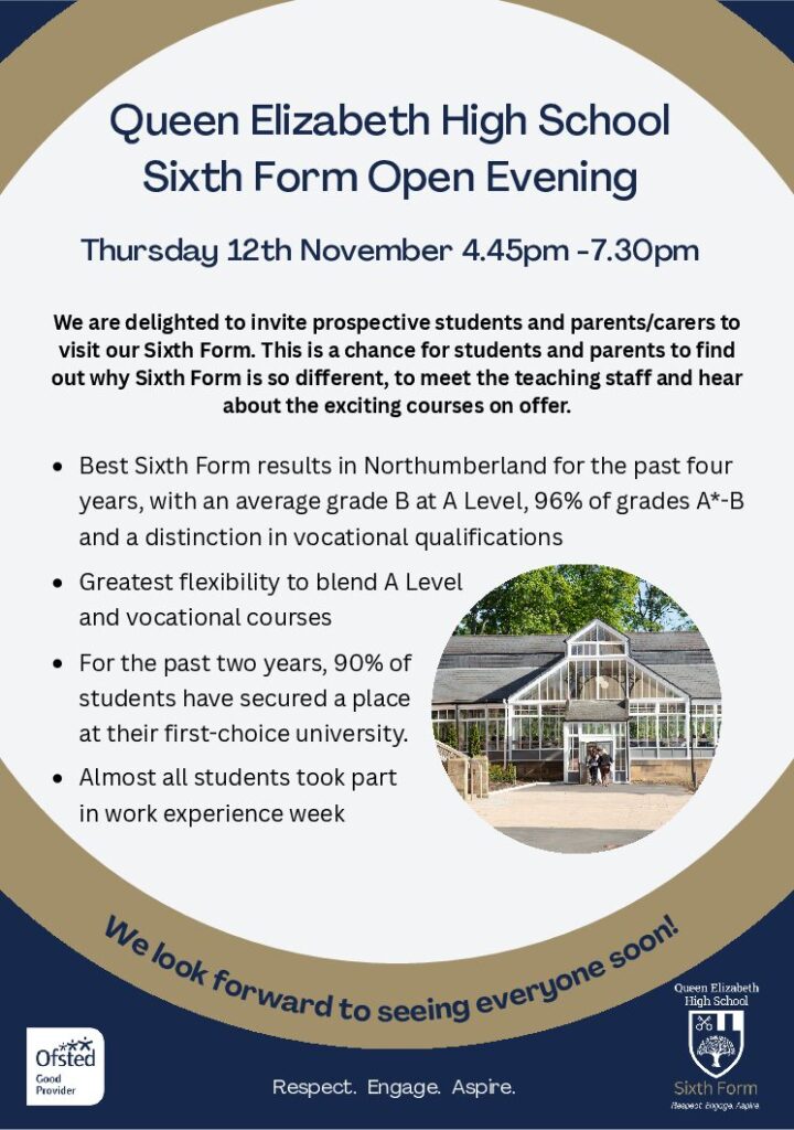 Sixth Form Open Day Poster
